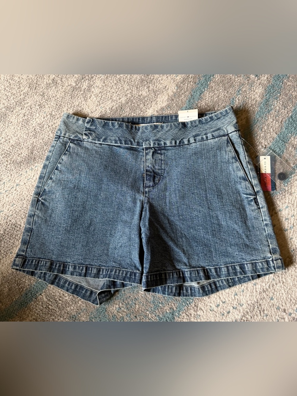 Tommy Hilfiger Light Blue Denim Shorts Size 2